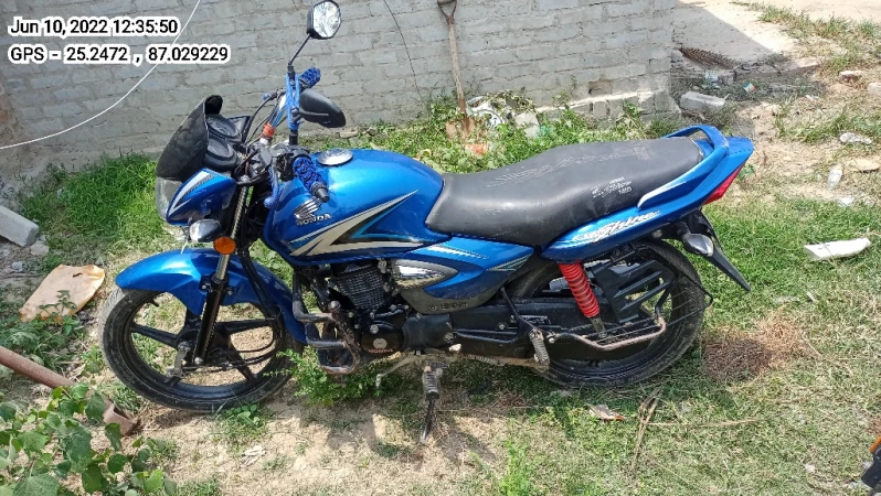 honda shine blue colour 2022